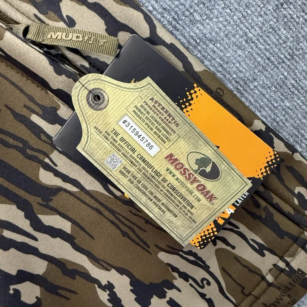 NWT Muddy Mossy Oak TRX Softshell Hunting Vest Size 2XL Bottomland Camo